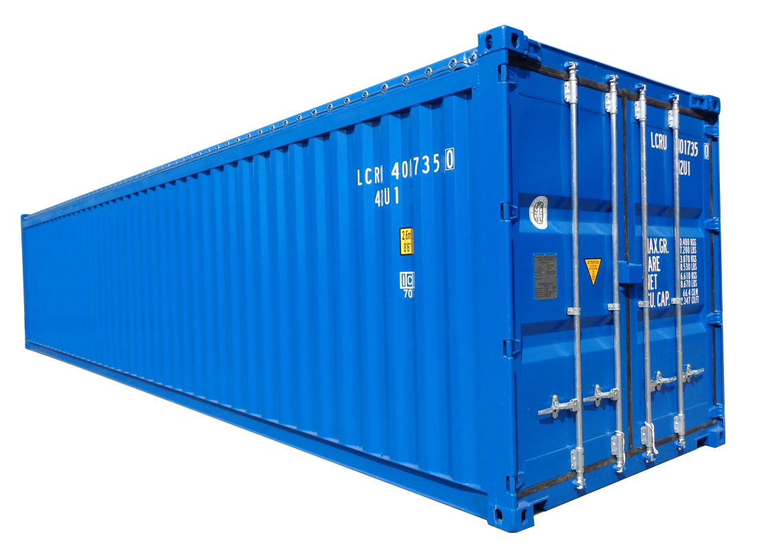 40' OT merikontti shipping container