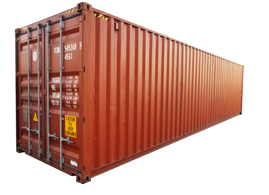 40' HC käytetty merikontti used shipping container