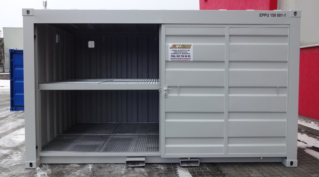 6'-15' pienet ongelmajäte- ja ympäristökontit, Small hazardous waste containers
