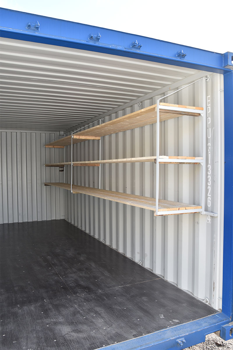 Nopeat konttihyllyt, Container shelves